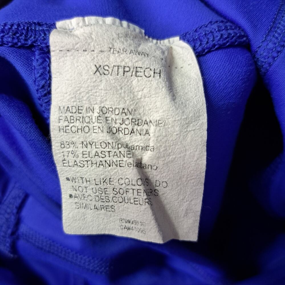 Under Armour Leggings XS Blue‎ Fitted Workout Pants Pockets Ankle Slit - Picture 10 of 14
